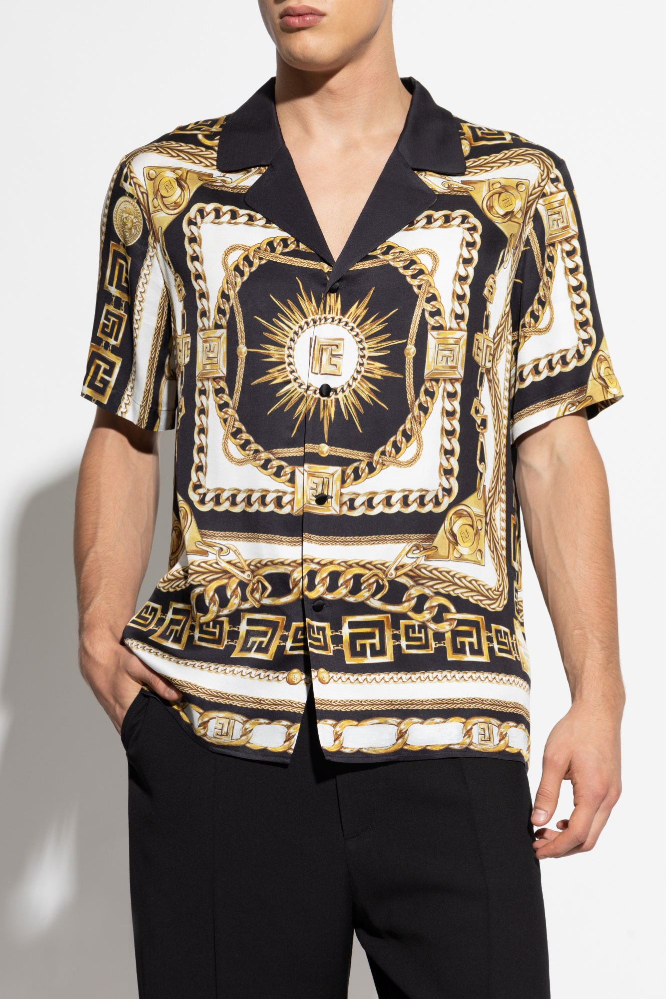 Balmain Shirt with logo | Men's Clothing | Vitkac